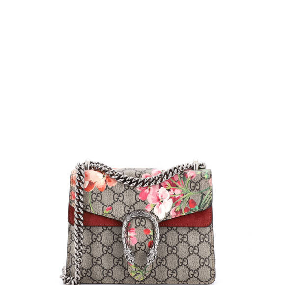 Gucci Mini Dionysus Bag Blooms Print GG Coated Canvas